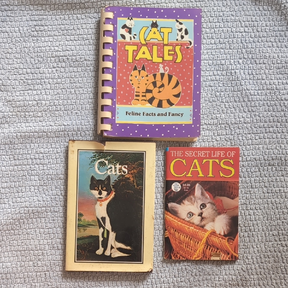 3 Fun Cat Books Cat Tales, Cats, & The Secret Lives Of Cats.
